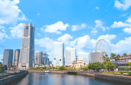 横浜みなとみらいの風景